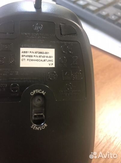 Мышь проводная HP USB Laser Light Optical