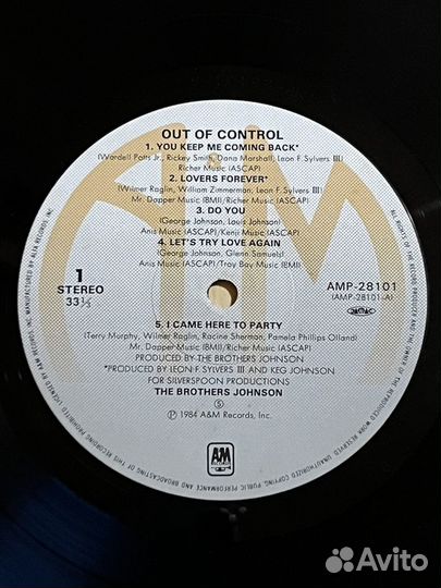 The Brothers Johnson – Out Of Control (6227)