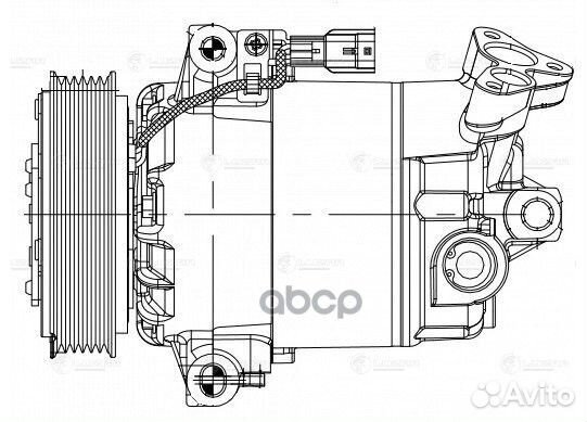 Компрессор кондиц. для а/м Nissan Qashqai (06)