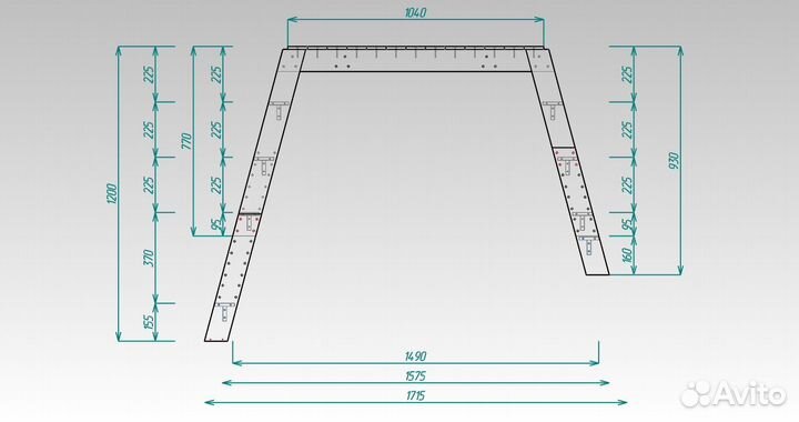 Стол малярный регулируемый по высоте см-2 (нн)