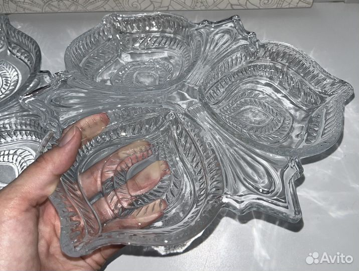 Менажница стекло