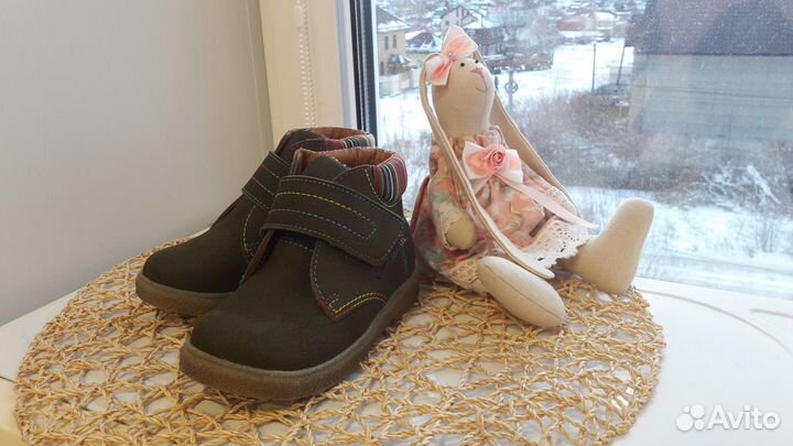 Ботинки кожаные