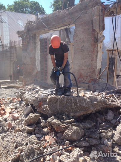 Аренда компрессора с отбойными молотками, бетоноло
