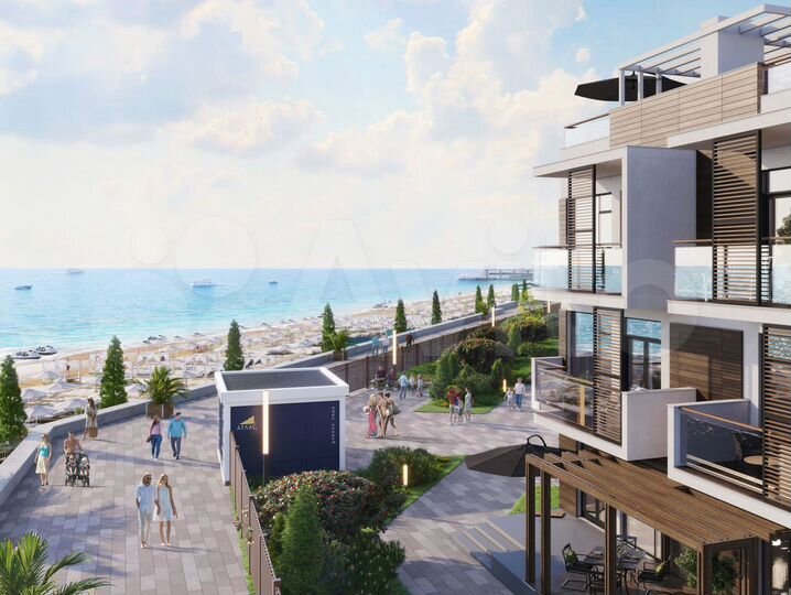 1-к. апартаменты, 44 м², 1/8 эт.