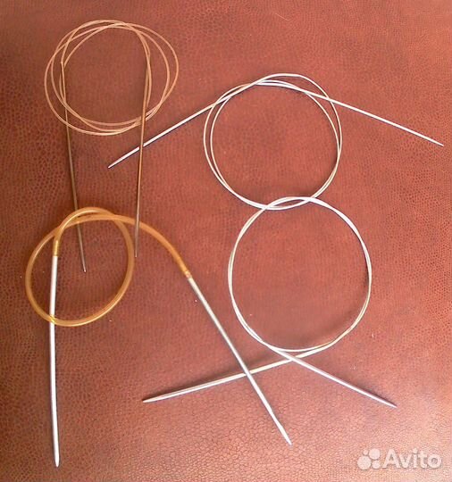 Пряжа, Спицы вязальные металлические