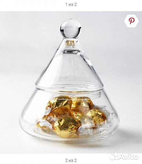 Ваза для конфет новогодняя Икея IKEA vinter 2020