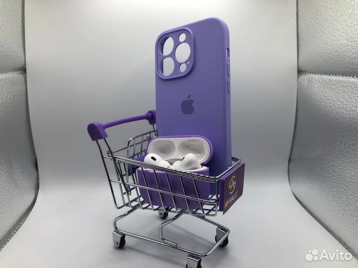 Чехол для iPhone 14 Pro Silicon case Lavander