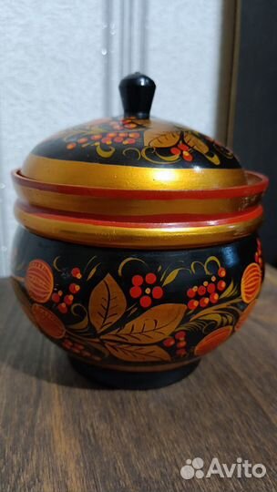 Сахарница хохлома