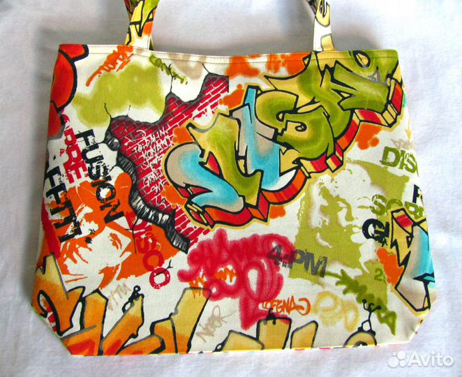 Сумка из ткани - Граффити