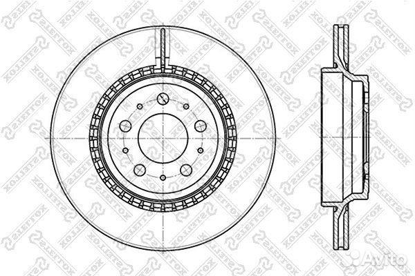 Диск тормозной задний Volvo XC90 2.5T D5 T6 02
