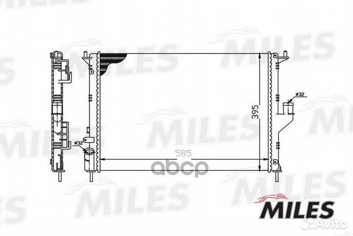 Радиатор охлаждения acrm003 Miles