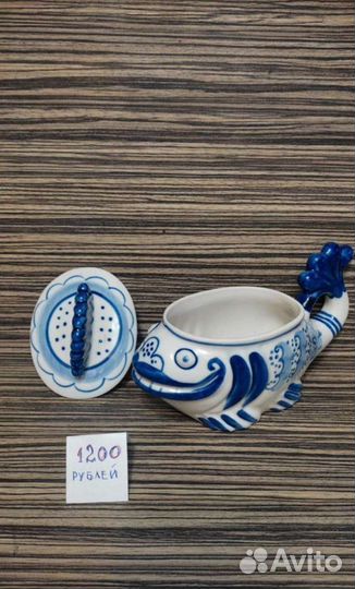 Гжель. Статуэтки, Штоф осётр