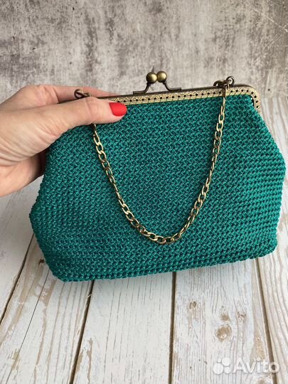 Сумка вязаная женская фермуар