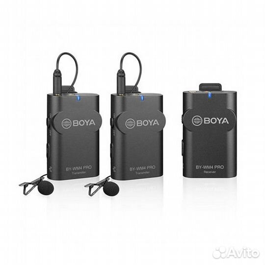 Микрофон Boya BY-WM4 Pro-K2 двухканальный беспрово