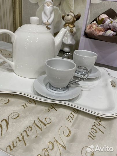 Кофейный набор wilmax с подносом