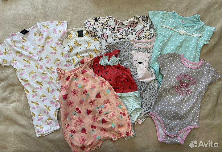 Вещи пакетом на девочку 68 рост H&M, mjolk