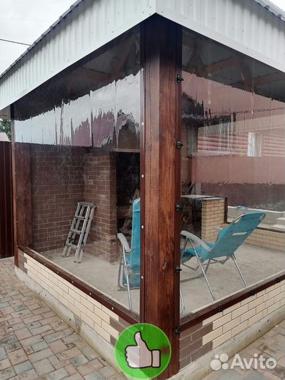 Мягкие гибкие окна на беседку веранду террасу