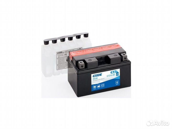 Аккумулятор Exide 8.6Ah ETZ10S TTZ10S YTZ10S
