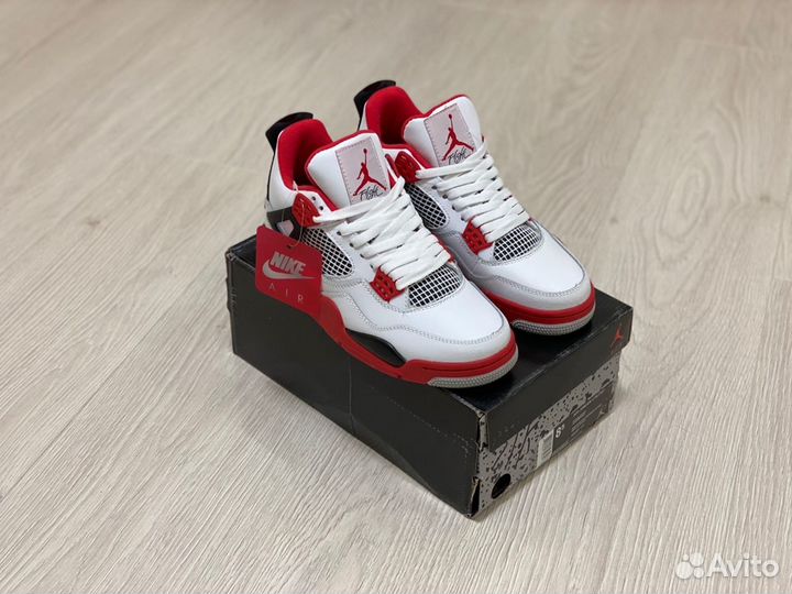 Кроссовки Air Jordan 4 Fire Red (36-45)