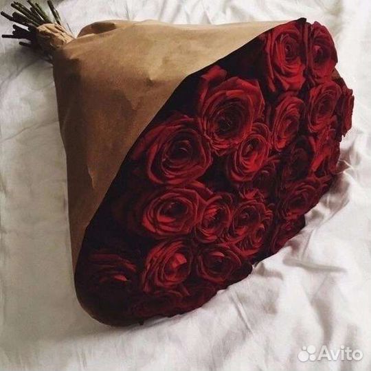 Цветы розы букет