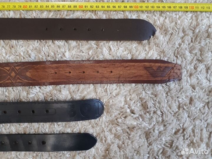 Кожаные ремни Wrangler, Armani, Levi's, Esprit