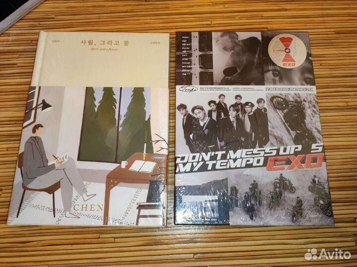 Разные k-pop альбомы EXO, monsta X, GOT7