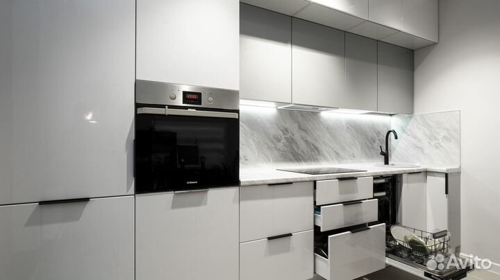 Кухня Мармо. Прямой гарнитур