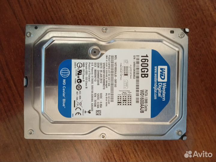 Жесткий диск IDE 160гб