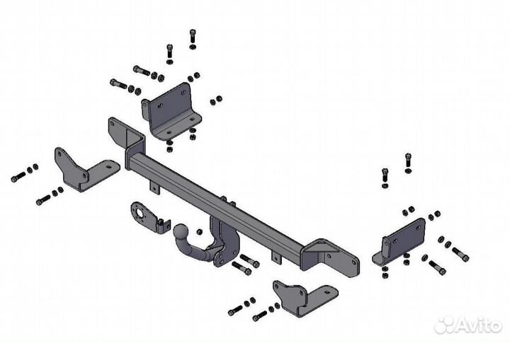 Фаркоп новый Kia Rio в упаковке с электрикой