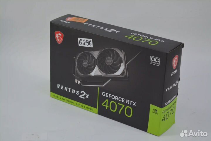 Видеокарта MSI GeForce RTX 4070 Ventus 2X E OC 12