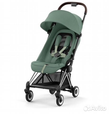 Cybex coya Leaf Green (Chrome Frame)
