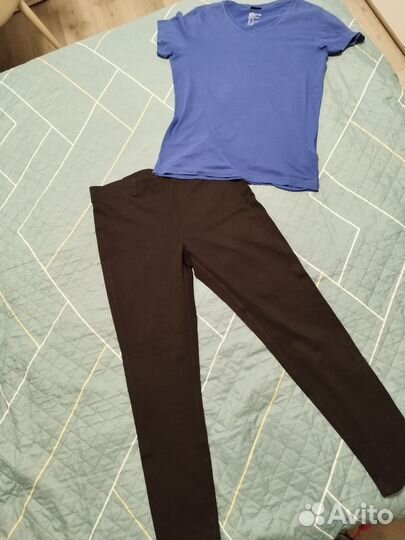 Спортивные леггинсы плюс футболка 48