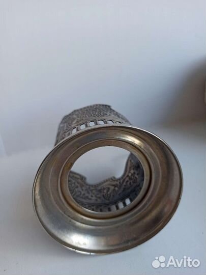 Подстаканник Космос СССР мельхиор