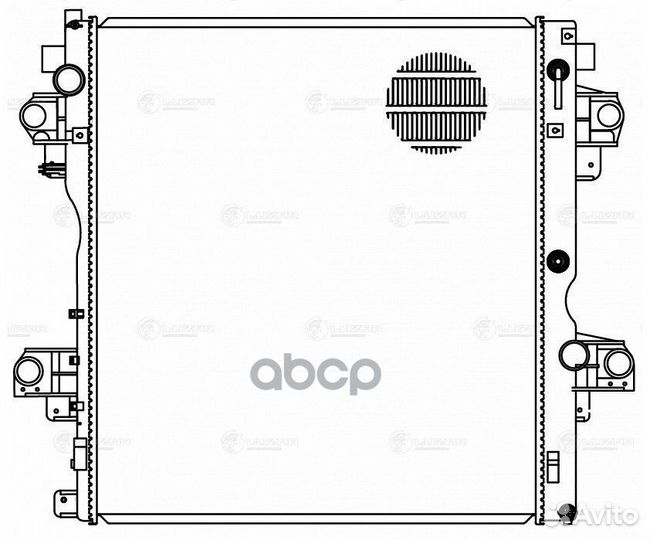 Радиатор toyota LC150 3.0D A/T 09- LRc 1972 luzar