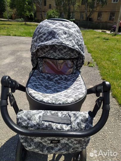 Коляска 2 в 1 эко кожа