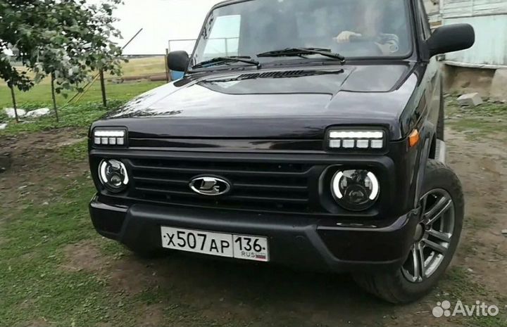 Круглые Led фары диодные 7 дюймов, 18 см