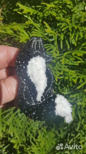 Брошь Чёрная Лиса