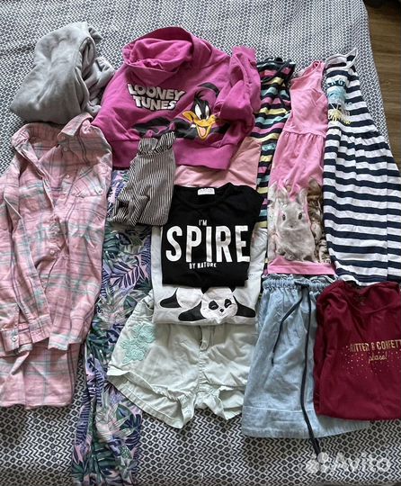 Вещи пакетом на девочку 128 134 140