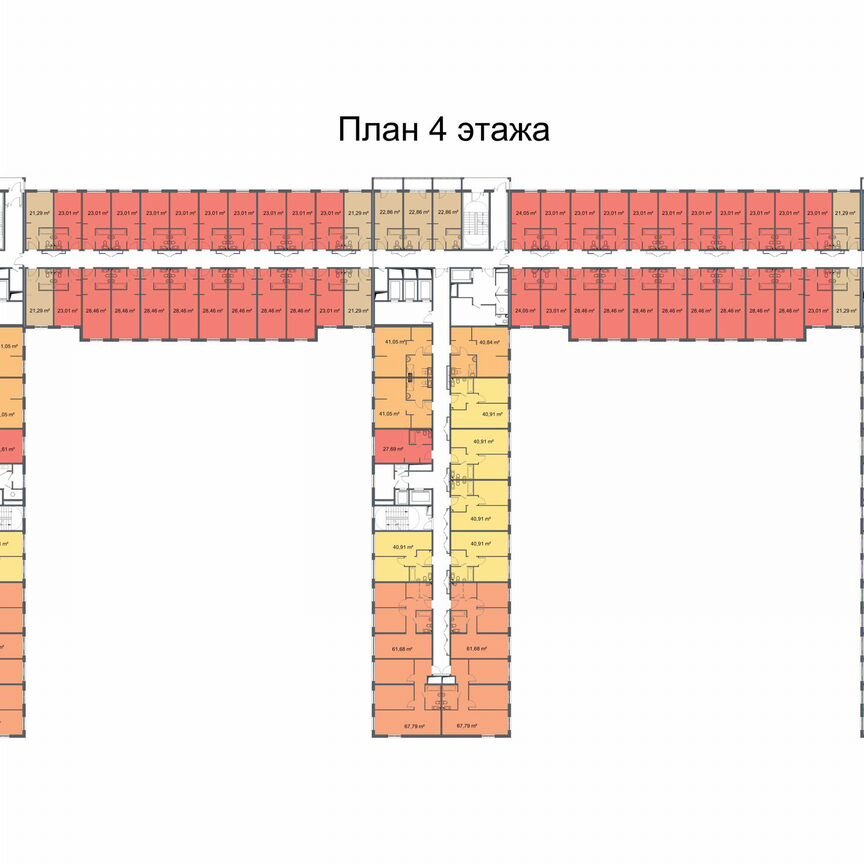 1-к. апартаменты, 40,8 м², 9/24 эт.