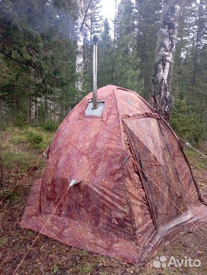 Зимние палатки с печкой