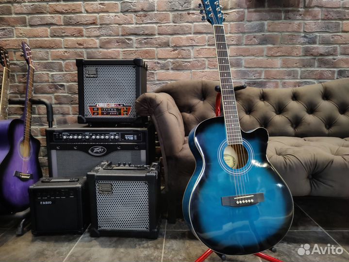 Акустическая гитара + тюнер
