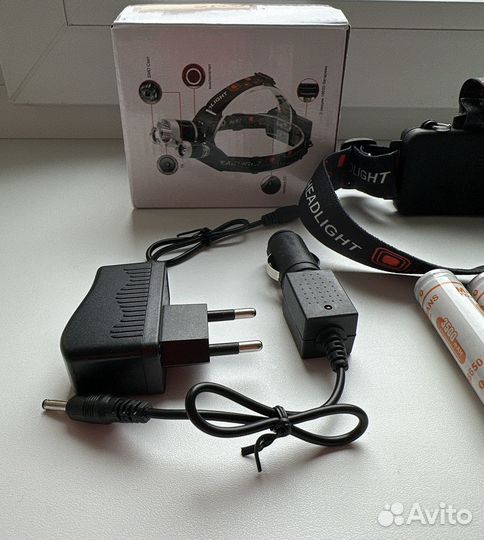 Фонарь налобный аккумуляторный светодиодный мощный