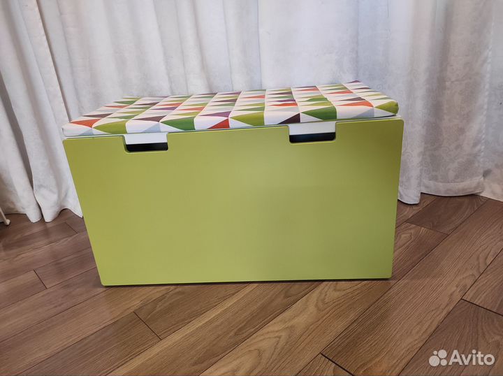 Скамья-ящик для игрушек IKEA Stuva зеленый