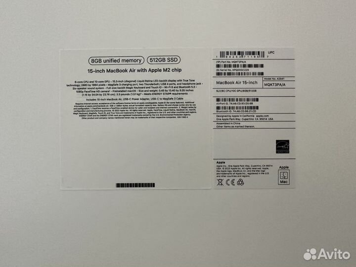 MacBook Air 15' M2 8/512GB silver (2023)