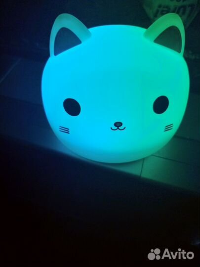 Ночник силиконовый Котик