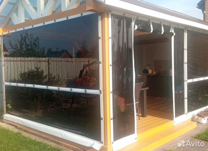 Мягкие окна для беседки