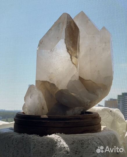 Горный хрусталь, очень большой. Друза. Кристалл