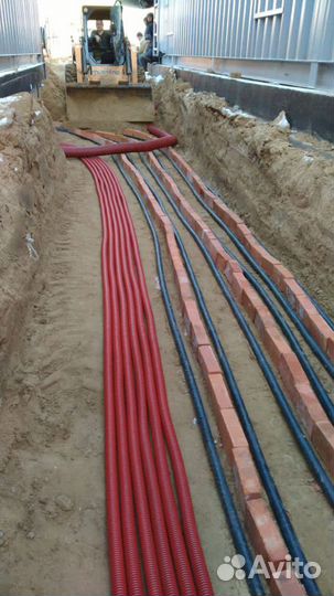 Электромонтажные работы.Монтаж опор,ктп,кабеля