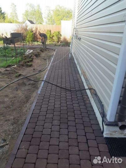 Укладка тротуарной плитки