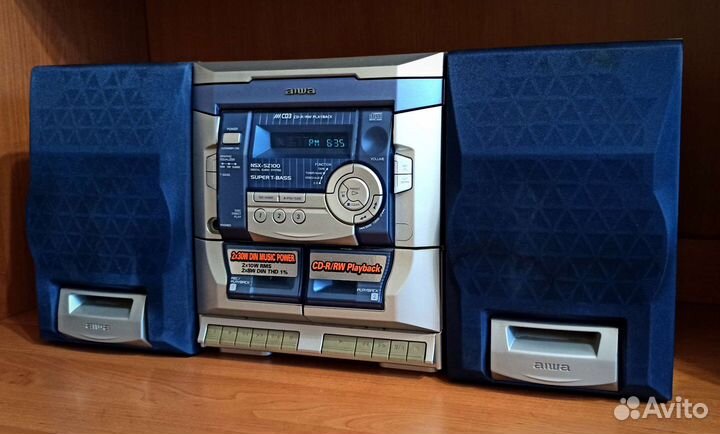 Бронь Музыкальный центр aiwa 3 диска радио aux